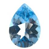 6.4 Ct Pear Blue Topaz 10x14mm Faceted Gem