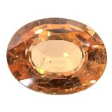 2.5Ct. Mandarin Garnet Faceted Gemstone
