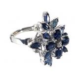 14K Sapphire Ring 6.8g TW Sz 7