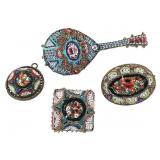 Vtg Micromosaic Pins Brooches & Pendant.