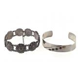 2 Sterling Bracelets 47.0g TW
