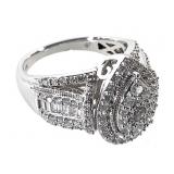 10K Diamond Tested Ring 5.7g TW Sz 7