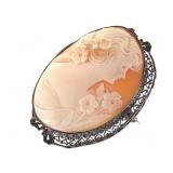 Antique High Relief Shell Cameo 1 3/4" H