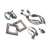 Sterling Earrings Jacket Pendant 10.8g TW