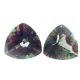 2 Trillion Mystic Topaz 3.85CT & 4.25CT
