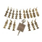 17 - 10K Fraternity Sorority Charms Pendants