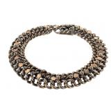 10K Plated Over Sterling Bracelet 19.0g TW Broken