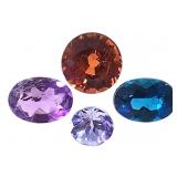 Faceted Loose Gems- Tanzanite, Garnet, Apatite
