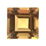 Clear Orange Yellow Princess Cut Stone