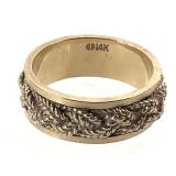 14K Ring 6.6g TW Sz 7