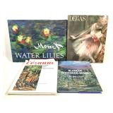 4 Art Books - Monet Cezanne Degas