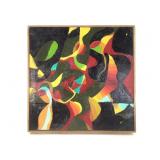 Early Painting Wm Itter Oil on Canvas Abstract