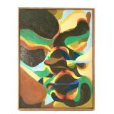 Early Painting Wm Itter Oil on Canvas Abstract