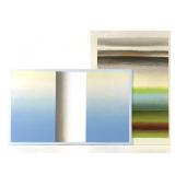 Wm Itter 2 Color Study Stripes Paintings Canvas Bd