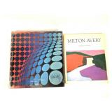 2 Art Books - Milton Avery & Victor Vasarely