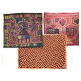 3 Pcs Panama Mola Cut Fabric Panels