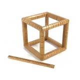 Tiger Maple Open Frame Cube