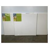 3) 36" x 36" Gallery Wrapped Heavy Duty Canvases