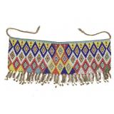 Kirdi Beaded Apron Cameroon Diamond Grid