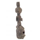 Luba Hemba Carved Wood Pipe