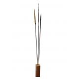 3 New Guinea Spears w Wood Stand