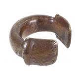 African Currency Bangle Bronze Alloy