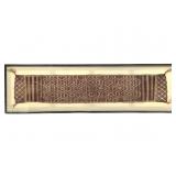 Framed Congolese Kuba Raffia Fiber Textile