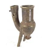 Bamun Cameroon Brass Pipe Bowl