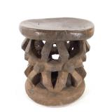 Bamileke Cameroon Grasslands Wooden Stool