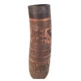 Incised Gourd Henna Paste Container Nigeria