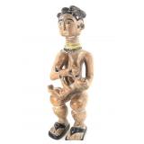 Fante Ghana Wood Mother w Child Female Figure