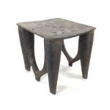 Nupe Hand-Carved Wooden Stool Northern Nigeria