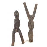 Pair Figural Potomo Waka Baule Slingshots