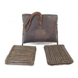2 African Rattles & Basket