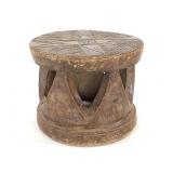 Cameroon Grasslands Hand-Carved Wooden Stool