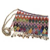 Kirdi Beaded Apron Cameroon Multi Colored Diamond