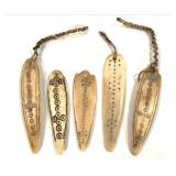 5 Ethiopian Medicine Pendants Amulets