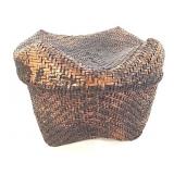 Kuba Lidded Large Food Basket Congo