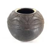 Nigerian Nupe Incised Water Pot