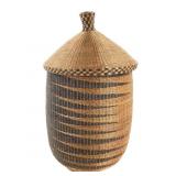 Large Tutsi Lidded Basket Rwanda