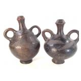 2 Teke or Tio Terracotta Vessel Loop Handle DRC