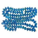 Blue Java Faceted Bicone Glass Beads