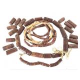 African Bauxite Stone Beads Ghana+
