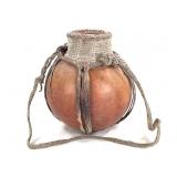 Hawazma Lidded Gourd Container Sudan