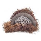 Gitenga Mask Pende DRC with Raffia Fringe