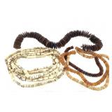 African Carved Bone Beads 7 Strands
