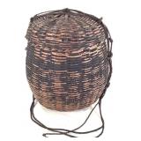 African Rattan Basket w/ lid