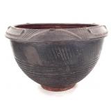 African Terracotta Incised Water Pot