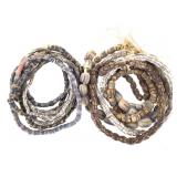 African Sandcast Bead 8 Strands +