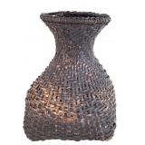 African Rattan Woven Jar